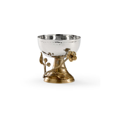 Bol décoratif en acier inoxydable en nickel antique / poli