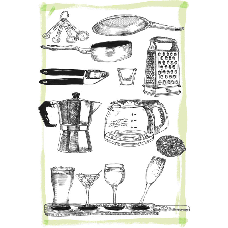 Présentoir de cuisine I, H 30 po x l 20 po