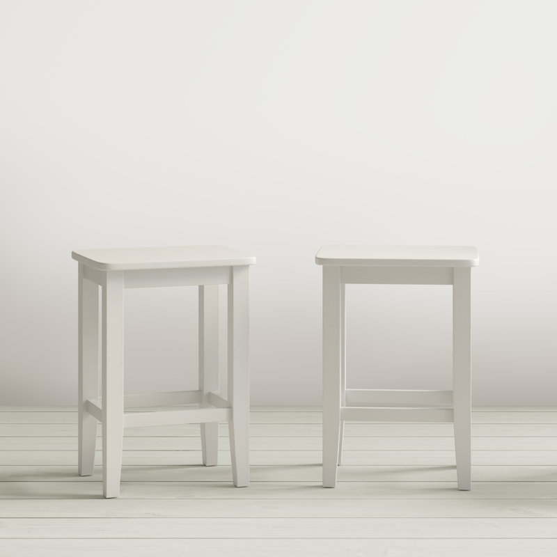 Tabouret de comptoir 24 po Salita, Blanc