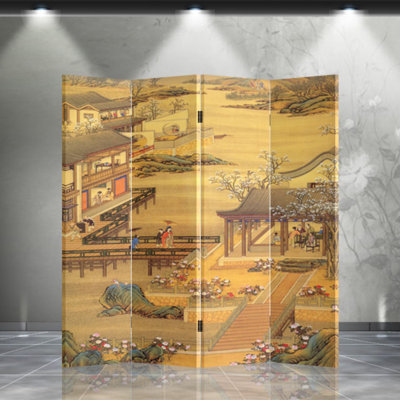 64'' W x 71'' H 4 - Panel Folding Room Divider