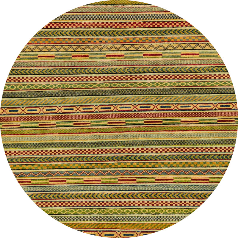 Abstract Indoor Rug, Round 8'