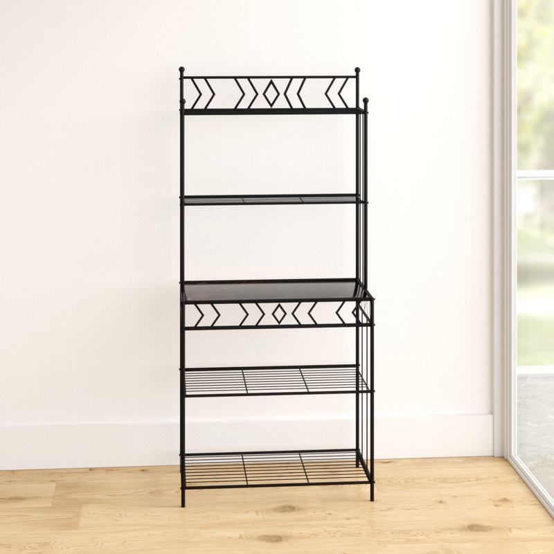 Étagère de boulanger standard en acier de 30 po Ailbe compatible avec les micro-ondes