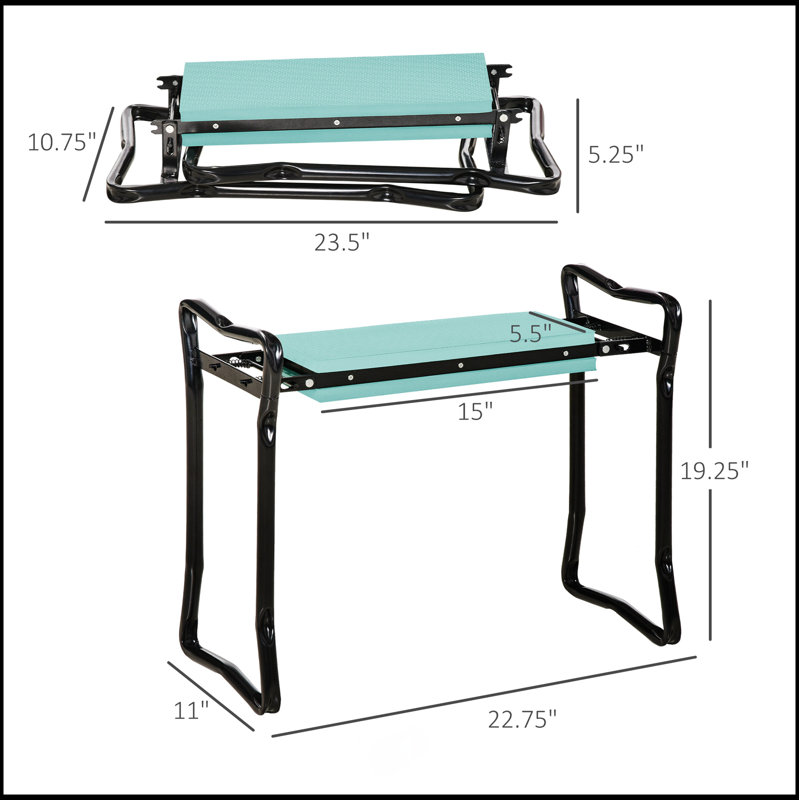 Garden Kneeler And Banquette de jardin rembourré