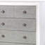 Commode Katia gris rustique et blanc vieilli