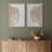 Pastel Tan Unique Wood Tree Ring Neutral Modern Organic Framed Canvas 2 Pieces Print Wall Art Decor-75068594-75068592