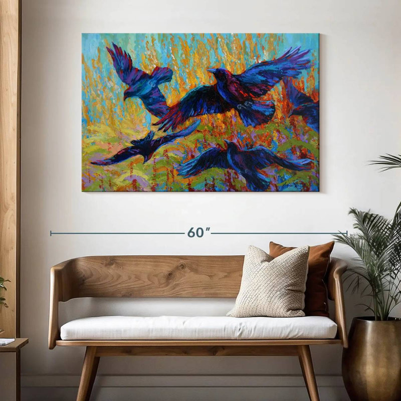 Crows III, 32" H x 48" W