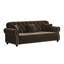 Canapé Chesterfield 82,6 po style Mid-Century moderne avec accoudoirs roulés et garniture cloutée-798475164