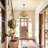 5-light Handwoven Natural Rattan Drum Chandelier