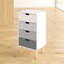 Amani 48 cm W Bedside Table