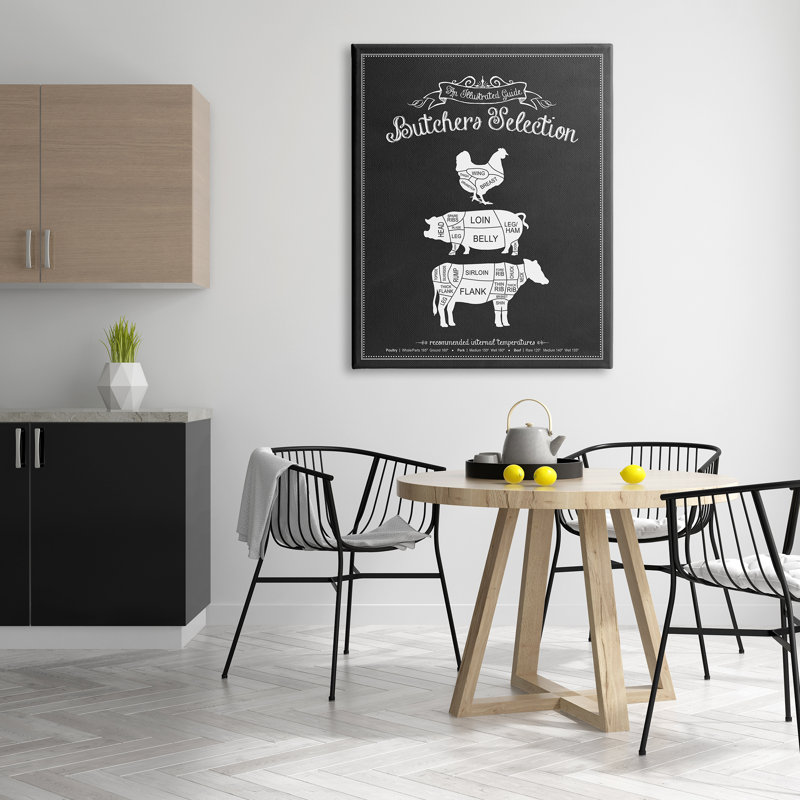 Bœuf de porc boucher de boucher, Toile tendue, H 48 po x l 36 po