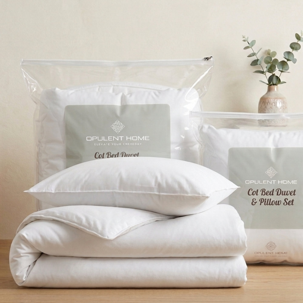 Soft Touch Microfibre Cot Bed Duvet & Pillow Set – 9 Tog Winter Bedding For Babies & Toddlers