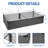  6×3×1FT Galvanized Raised Bed Outdoor with Support Rods and Gloves for Planting Flowers, Vegetables, Gray
