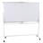 Double-Sided Magnetic Mobile Whiteboard with Markers