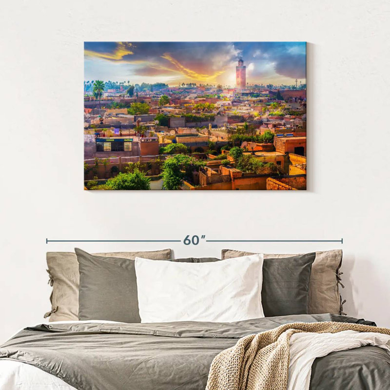 Coucher de soleil marocain Nicci, H 30 po x l 45 po