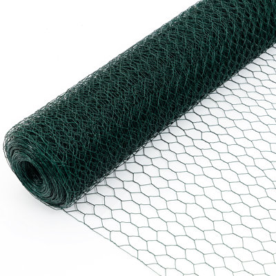 60M Outdoor Galvanized Chicken Wire, Dark Garden Fence, Rust Poultry Netting, Long-Lasting Quality Build Wire Garden, Rust, , Strong Construction