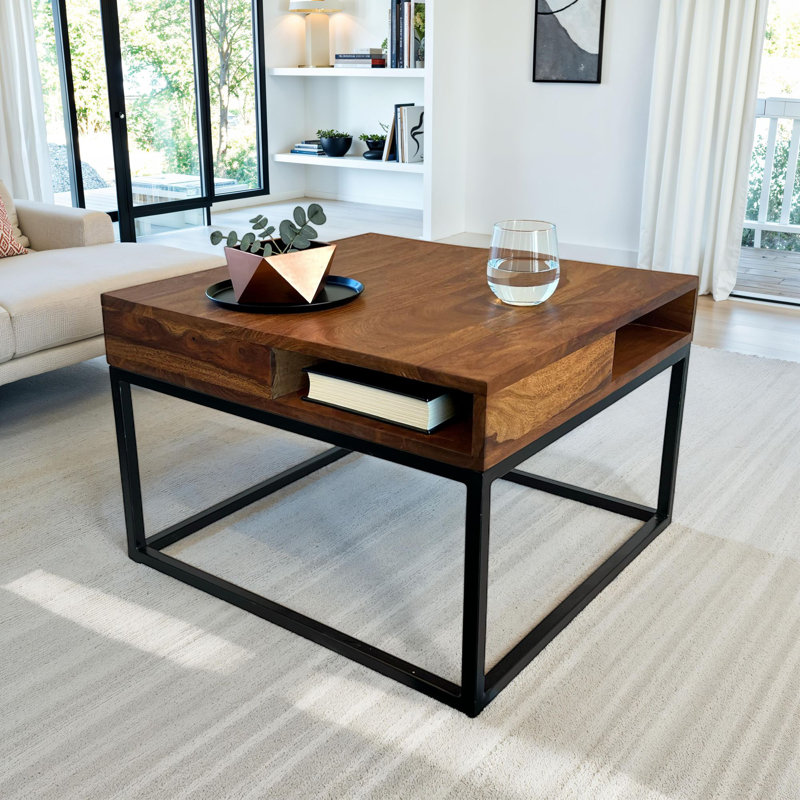 60cm Solid Wood Top Console Table