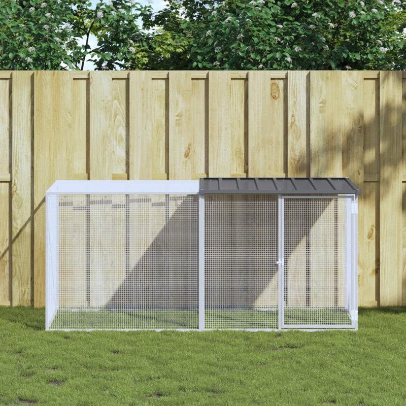 Jeffersonville Chicken Coop, 90cm H x 203cm W x 98cm D, Anthracite