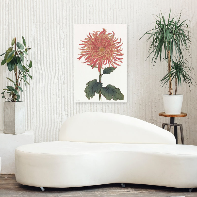 Art floral printanier rose 2, H 36 po x l 24 po