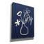 Art floral sur toile, "Floral Sketch 1 Navy" par Pamela Munger-886884915