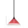 Stem Hung Mini Pendant With 12" Raspberry Crystal Glass