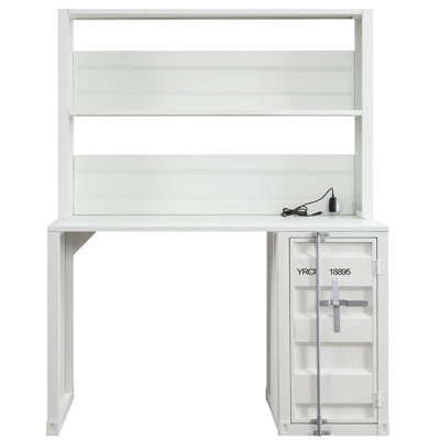 1-Door Writing Desk with Hutch
