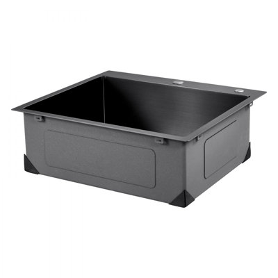25" Kitchen Sink Top Mount Single Bowl Drop-In Basin Stainless Steel