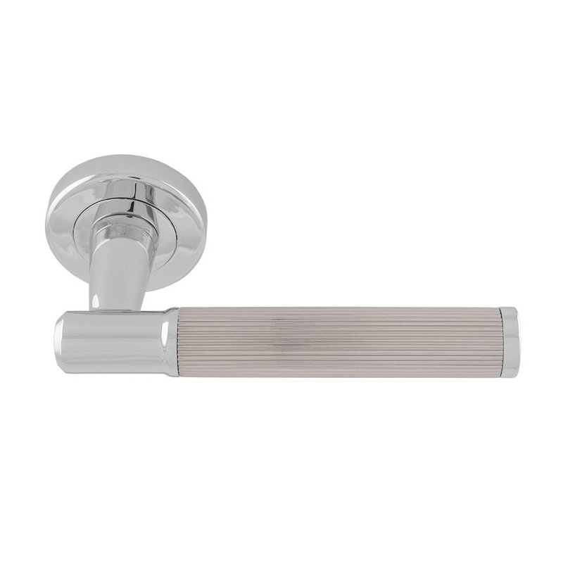 Serozzetta Image Lines (Hall & Closet) Door Handle, Silver