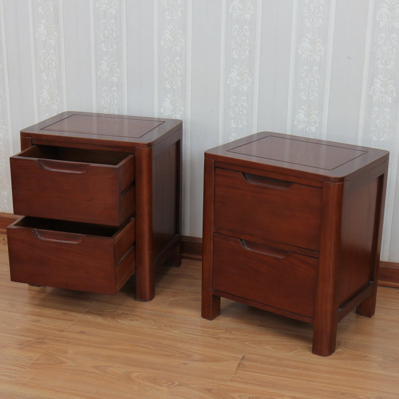 Rüdiger 50cm W Solid Wood Bedside Table