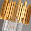 Gold 1-Light Modern Small Crystal Pendant Lights Kitchen Island Kitchen Living Room Entryway Bedroom,W9.05 In