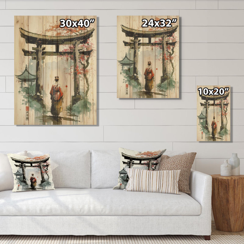 Asian Asian III - Impression sur bois sans cadre, H 20 po x l 12 po x P 1 po