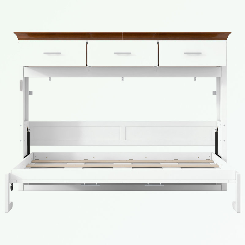 Lit escamotable simple avec 3 tiroirs