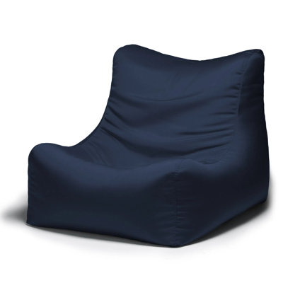Pouf intérieur/extérieur, rempli de billes de polystyrène résistantes aux intempéries et à la décoloration, idéal pour terrasse, patio ou piscine.