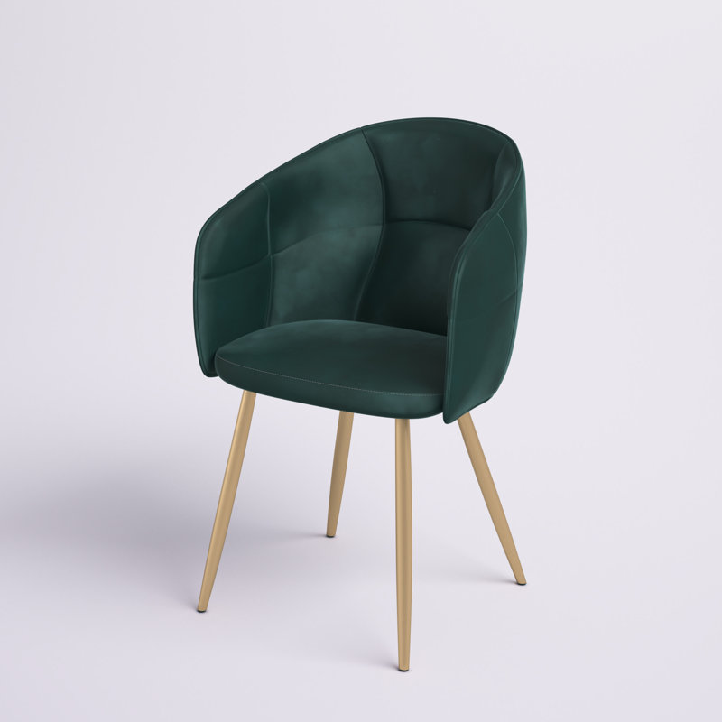 19.25'' H Tufted Upholstered Armchair, Green
