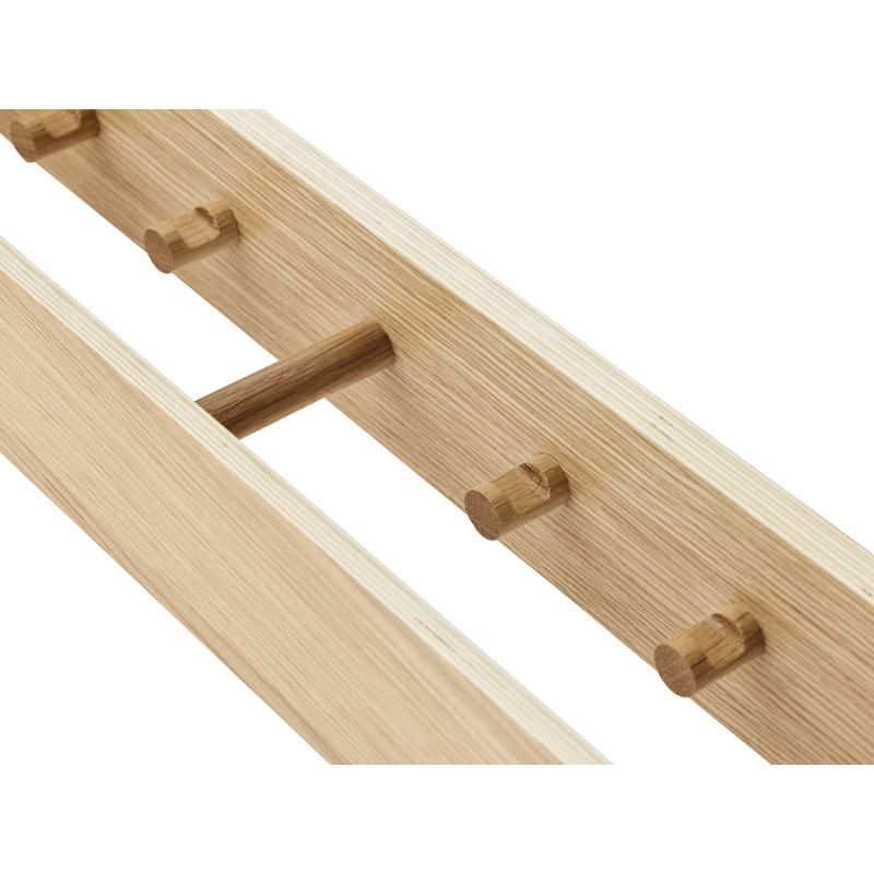 Epoch 4 - Hook Wall Mounted Coat Rack, Natural Oak