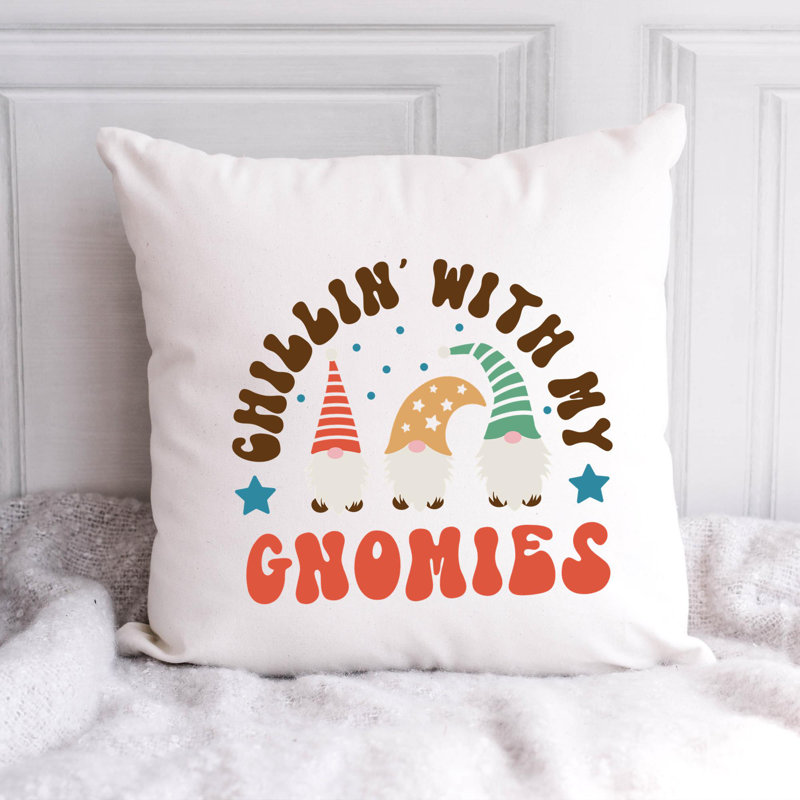 ChristmasFunny-06 Reversible Throw Pillow, 16" x 16"