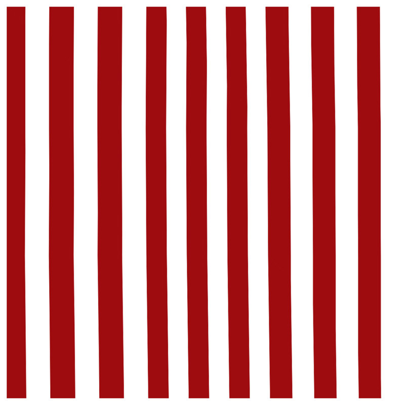 Red White Stripes Duvet Covers, Lit simple