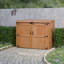 HEAVY DUITY horizontal cedar waste garbage can-107312761