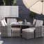 Kydon 8 - Person Patio Dining Set with Square Table , Cushions Included-1802964373