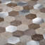Carrelage mural nid d'abeille en métal 11,25 po x 11,25 po-51974568