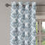 Rideau décoratif à 2 panneaux pour fenêtre East Urban Home Winter, 50 po, bleu pâle / gris-1532950673