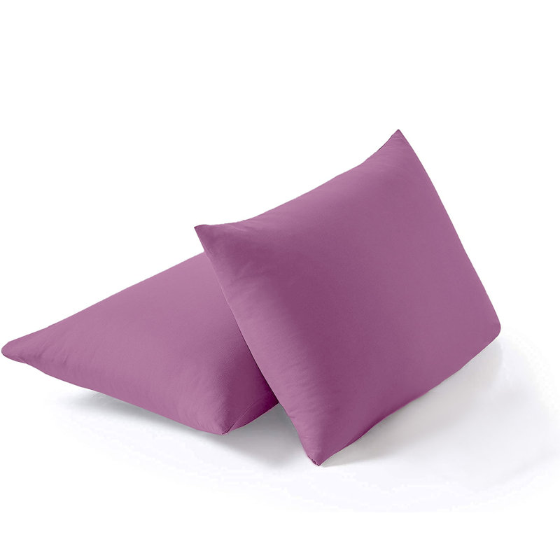 Kotto 100% Polyester Square Oxford Pillowcases, Purple