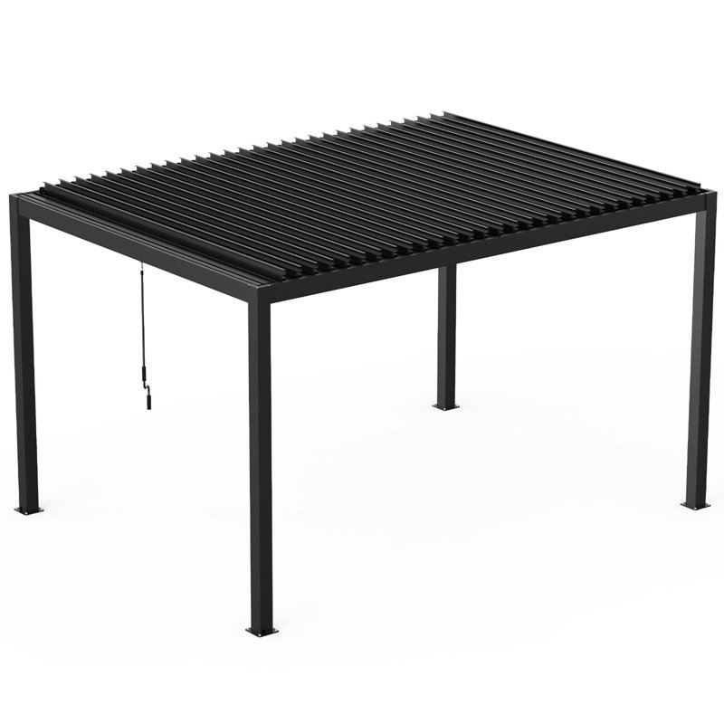 Louver Pergola Aluminum Frame & Steel Louvers, H 90,5 po x l 118 po x P 157,5 po