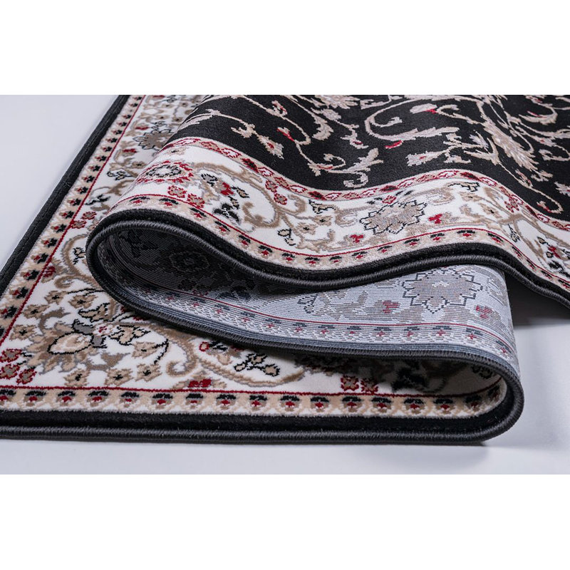 Tapis turc Gottfrid-Bleu marine, Rectangle 5 pi 3 po x 7 pi 2 po