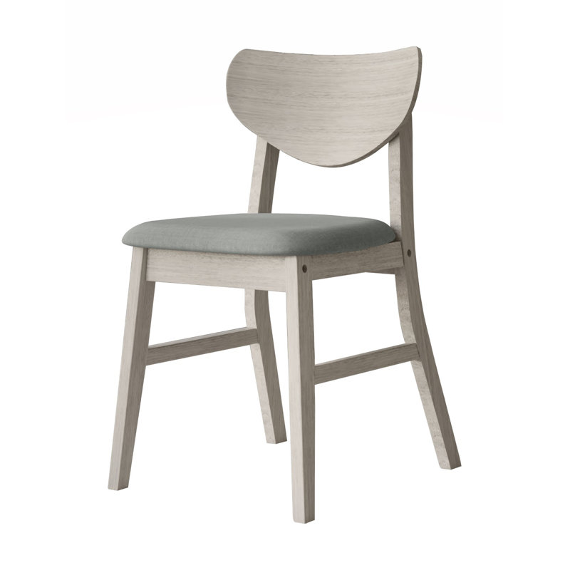 Arcolia 18.5'' H Fabric Upholstered Side Chair, Antique Gray
