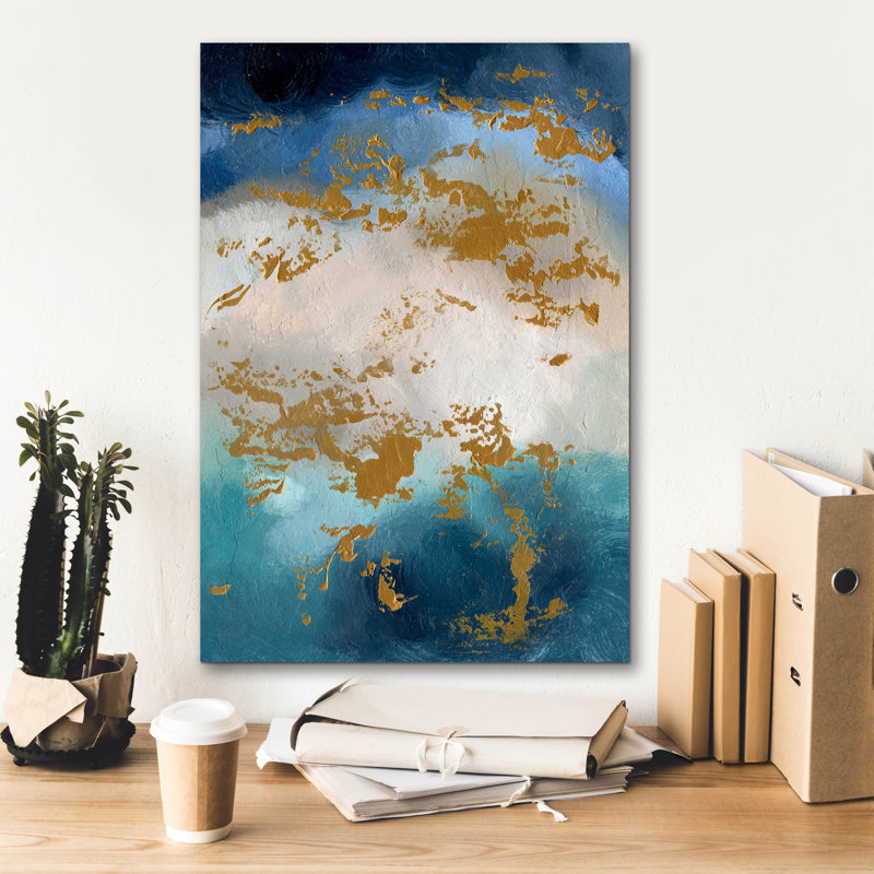«Reefs» par Svetlana Aleynikova, art mural sur toile, H 26 po x l 18 po