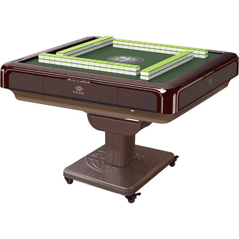 Table pliante automatique de style Mahjong avec tuiles de 40 mm, couverture rigide incluse