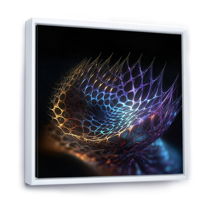 Infinity Net Space Matrix - Imprimé, H 16 po x l 16 po x P 1 po, Cadre flottant blanc