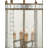 Corsica 4 - Light Harlow Silver Leaf/Antique Mirror Lantern Pendant