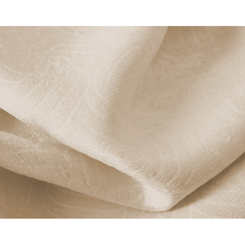 Wilsall Embossed Blackout Window Curtain Panel, 52" W x 84" L, Ivory