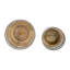 Bougeoirs en fer et verre Sagebrook Home sur base en bois de manguier - Élégants essentiels de décoration intérieure pour la sérénité-418166143